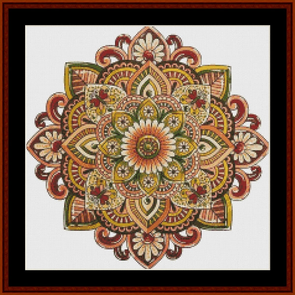 Mandala 17 - Small pdf cross stitch pattern