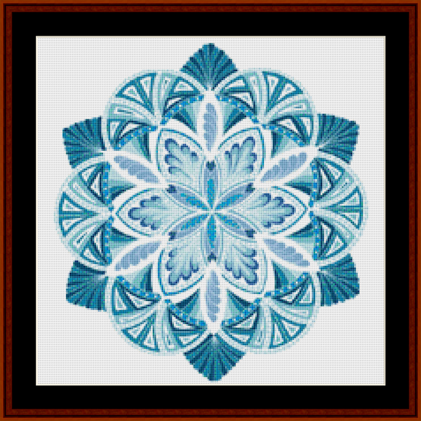 Mandala 21 - Small pdf cross stitch pattern