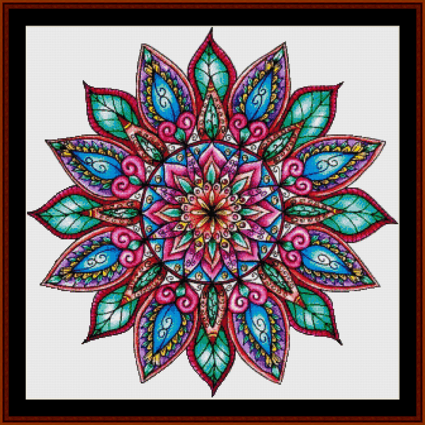 Mandala 23 - Large cross stitch pattern