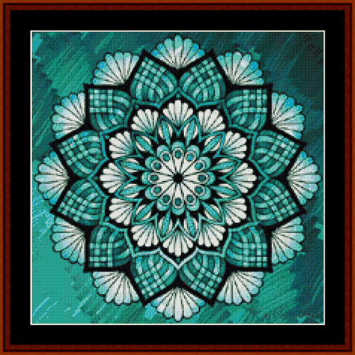 Mandala 24 - Small pdf cross stitch pattern