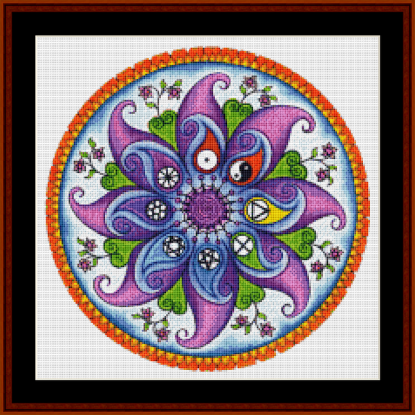 Mandala 28 - Small pdf cross stitch pattern