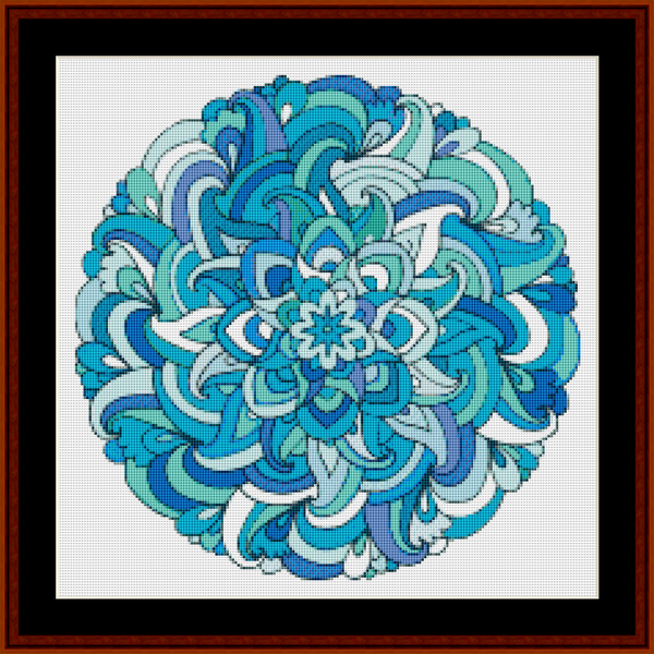 Mandala 36 - Small pdf cross stitch pattern