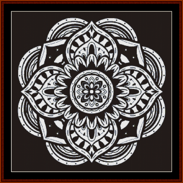 Mandala 38 - Large pdf cross stitch pattern