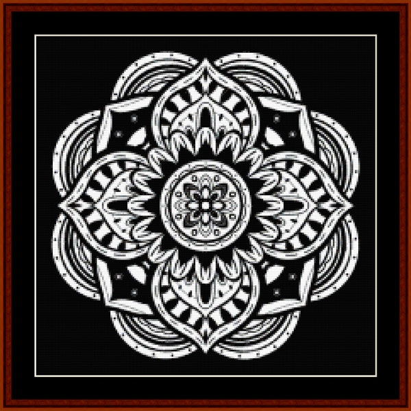 Mandala 38 - Small pdf cross stitch pattern