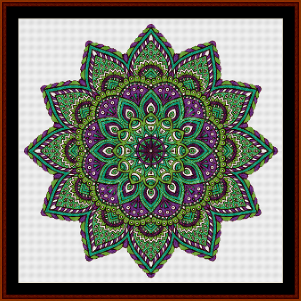 Mandala 40 - Large pdf cross stitch pattern