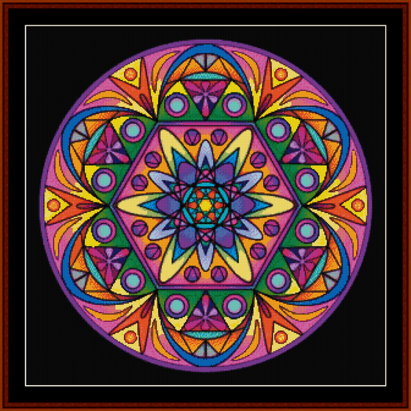 Mandala 44 - Large pdf cross stitch pattern