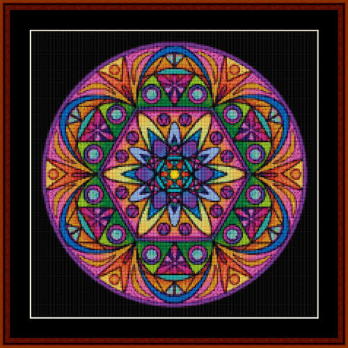 Mandala 44 - Small pdf cross stitch pattern