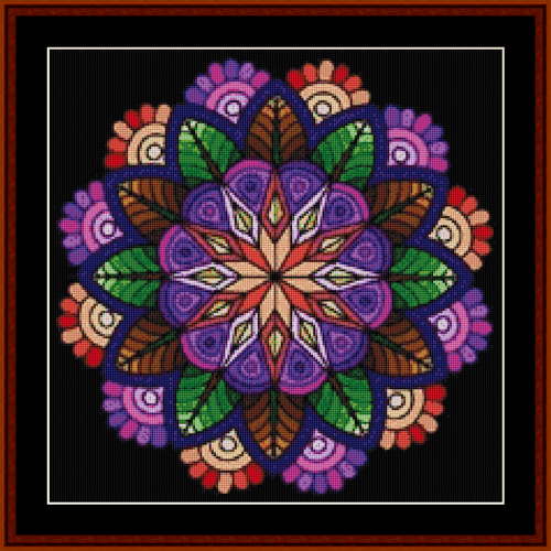 Mandala 47 - Small pdf cross stitch pattern