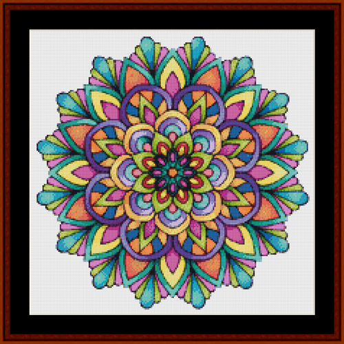 Mandala 57 - Small pdf cross stitch pattern