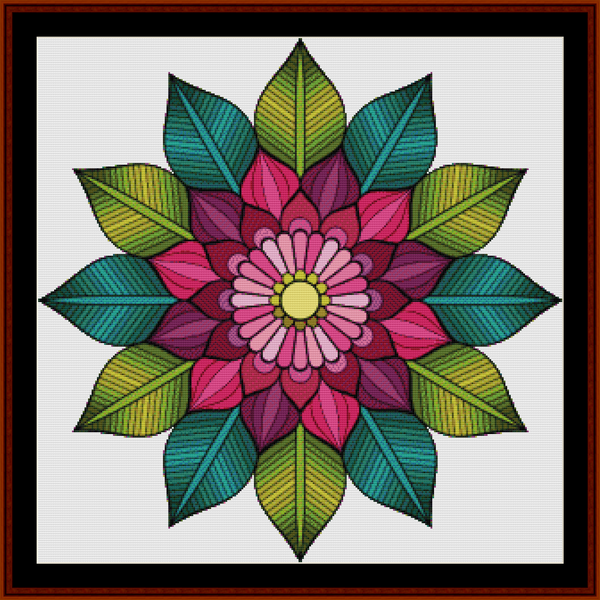 Mandala 59 - Large pdf cross stitch pattern