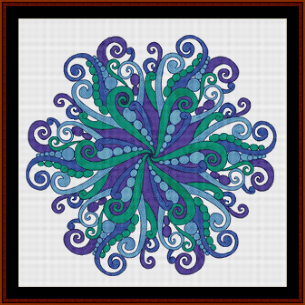 Mandala 63 - Large pdf cross stitch pattern