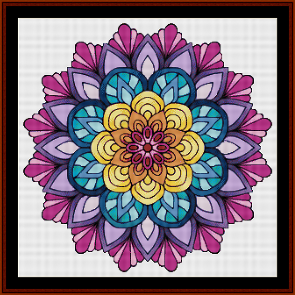 Mandala 64.1 - Large pdf cross stitch pattern