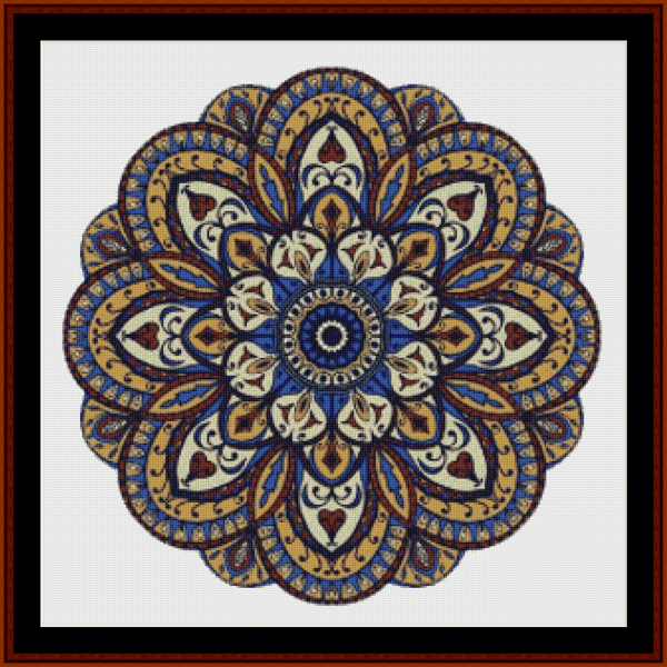 Mandala 65 - Large pdf cross stitch pattern