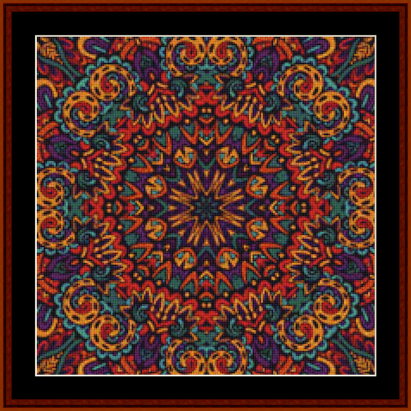 Mandala 67 pdf cross stitch pattern