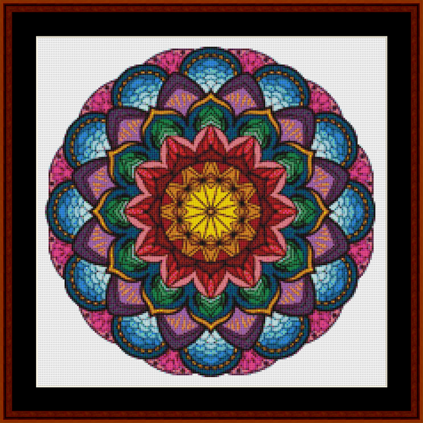 mandala-69-pdf-cross-stitch-pattern-cross-stitch-collectibles for Free Printable Mandala Cross Stitch Patterns Mandala 69 pdf cross stitch pattern – Cross Stitch Collectibles for Free Printable Mandala Cross Stitch Patterns