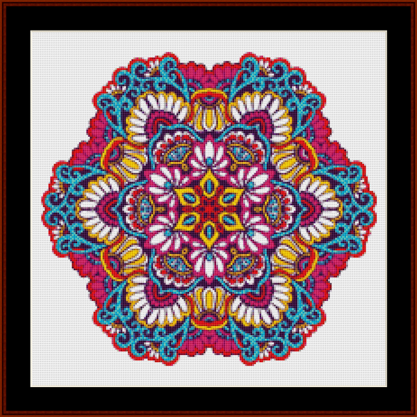 Mandala 72 - Small pdf cross stitch pattern