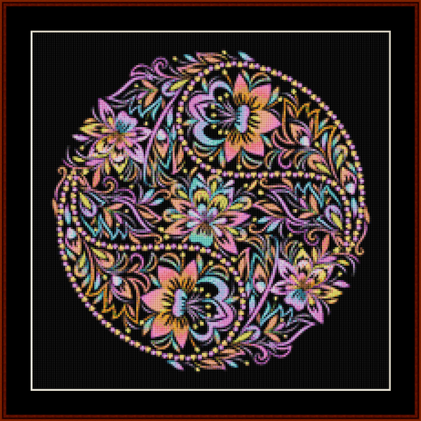 Mandala 80 pdf cross stitch pattern
