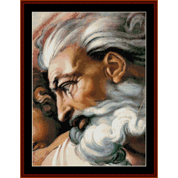 God - Michelangelo pdf cross stitch pattern