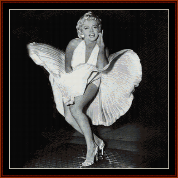 Marilyn's Skirt pdf cross stitch pattern