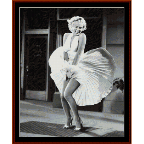Marilyn's Skirt II - Marilyn Monroe pdf cross stitch pattern