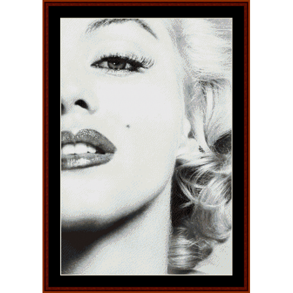 Marilyn Monroe cross stitch pattern