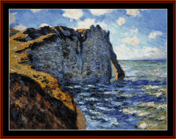The Manneport - Claude Monet pdf cross stitch pattern