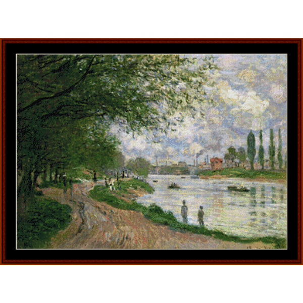 The Island of La Grand Jatte - Monet cross stitch pattern