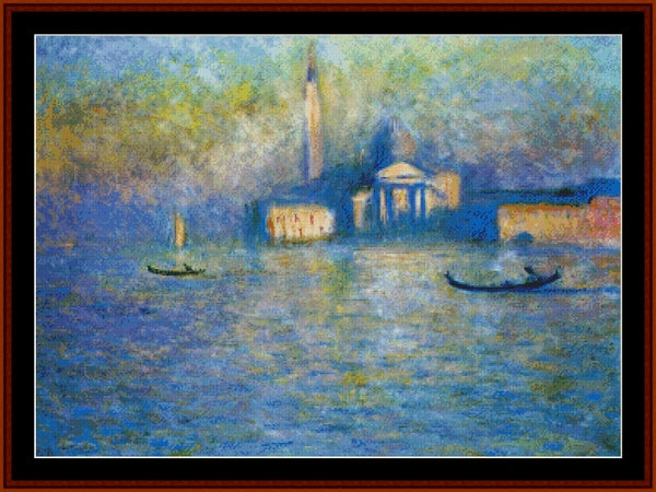 San Giorgio Maggiore - Claude Monet pdf cross stitch pattern