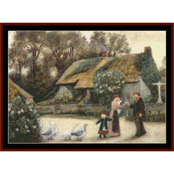 Farm Scene – Marie S. Stillman cross stitch pattern