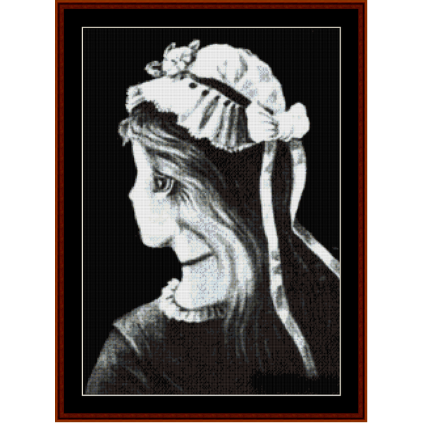 Girl or Hag? cross stitch pattern