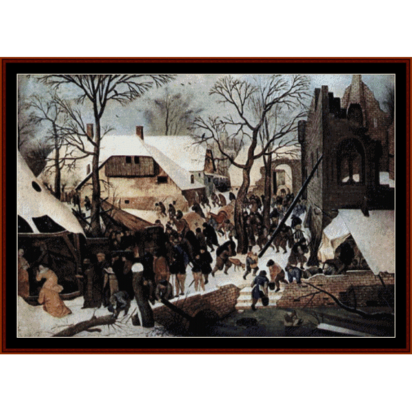 Adoration of the Magi - Pieter Bruegel the Younger pdf cross stitch pattern
