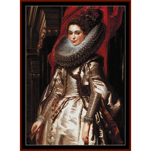 Marchesa Brigida Spinosa - Peter Paul Rubens cross stitch pattern