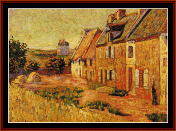 St. Briac Courtyard - Paul Signac cross stitch pattern