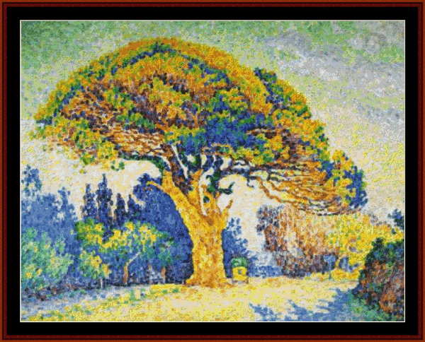 St. Briac Courtyard - Paul Signac cross stitch pattern