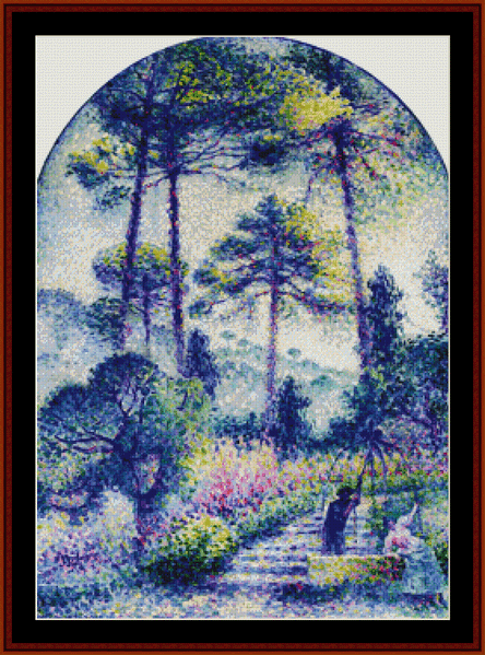 Garden in Provence - Paul Signac cross stitch pattern