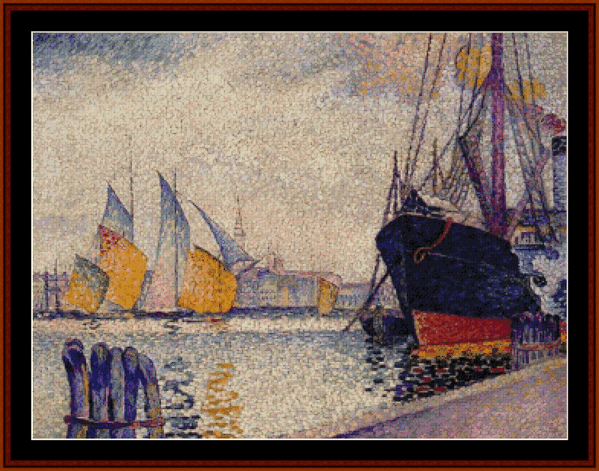Canal de la Guidecca, Venice - H.E. Cross pdf cross stitch pattern