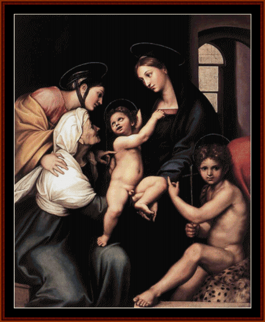 Madonna dell Impanata - Raphael pdf cross stitch pattern