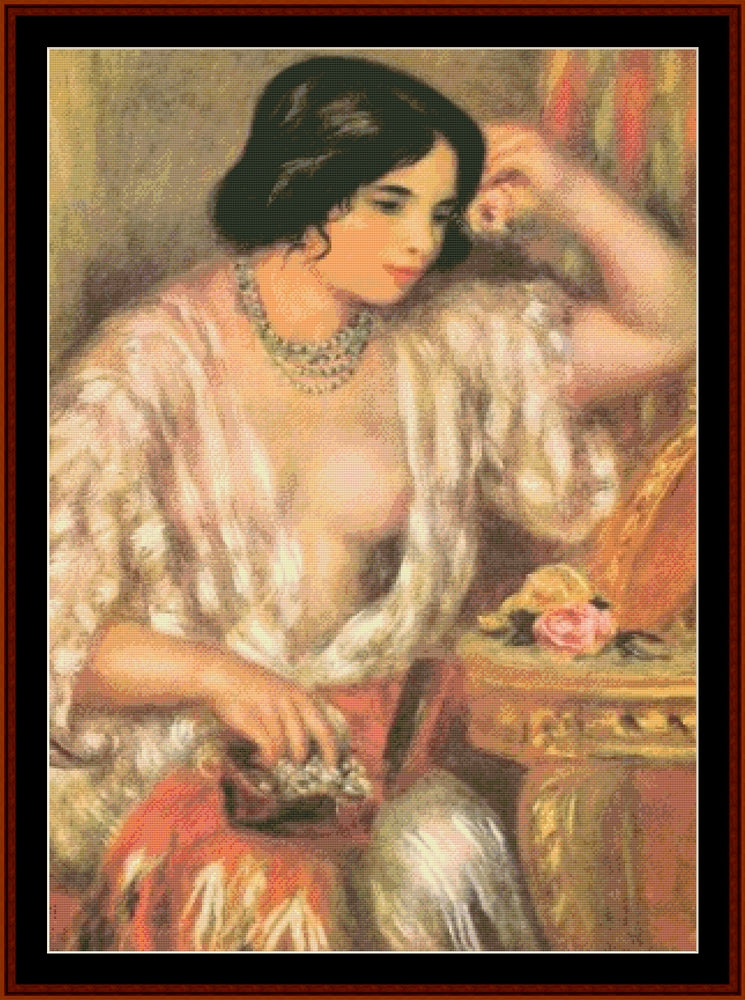 Gabrielle - Renoir cross stitch pattern