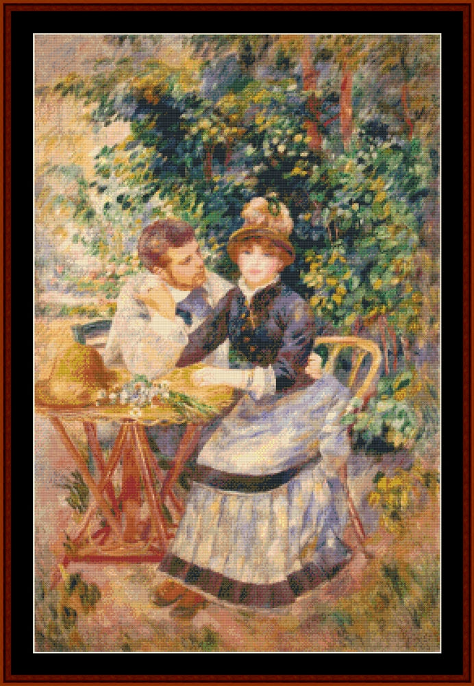 In the Garden - Renoir cross stitch pattern