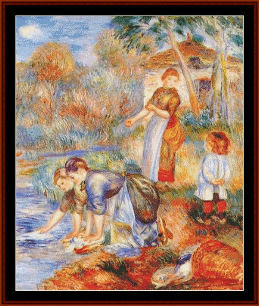 Laundresses - Renoir cross stitch pattern