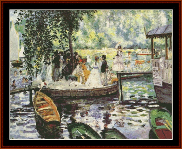 La Grenouillere - Pierre Auguste Renoir pdf cross stitch pattern