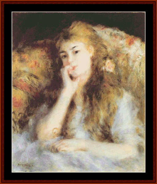 The Thinker - Renoir cross stitch pattern