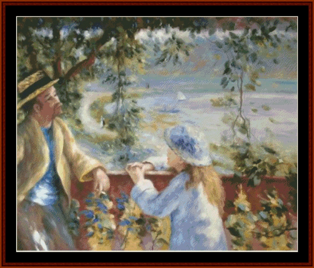 Near the Lake - Renoir cross stitch pattern