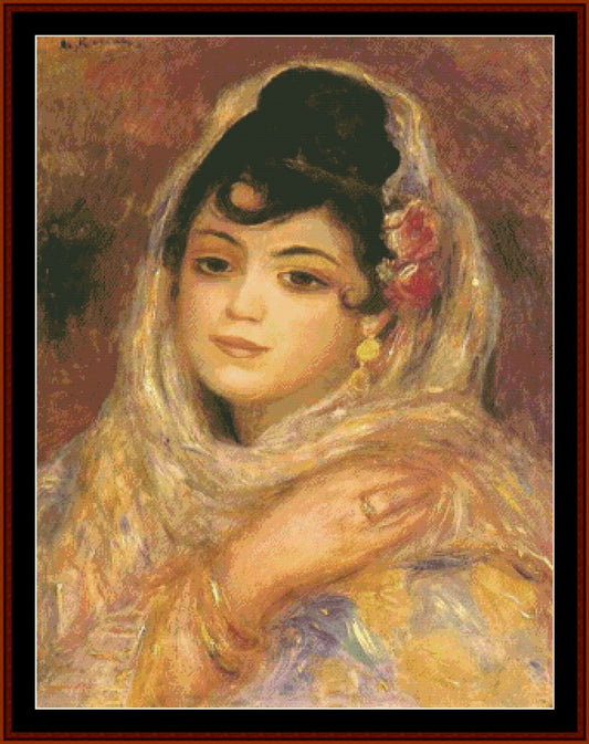 Algerian Woman - Renoir cross stitch pattern