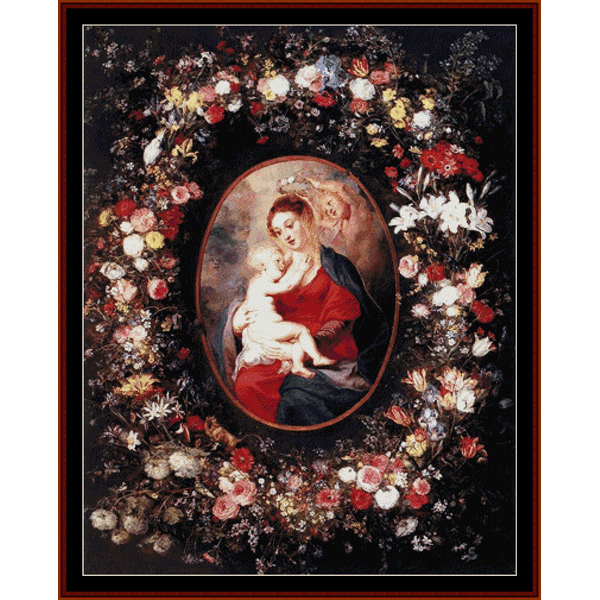 Madonna and Child - Religious cross stitch pattern