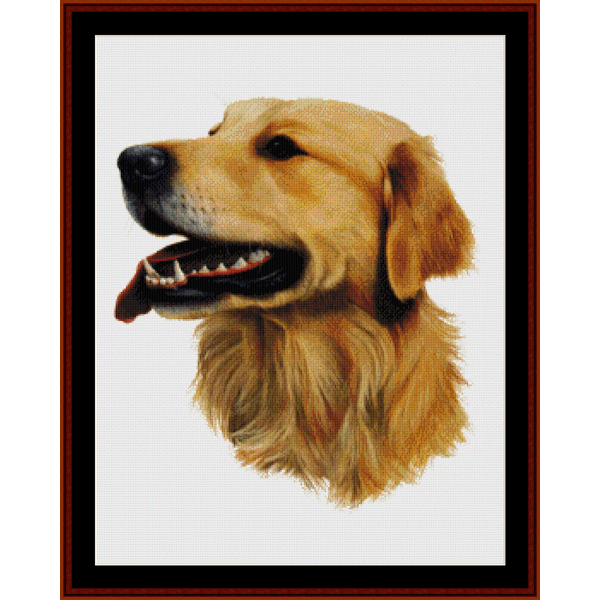 Golden Retriever pdf cross stitch pattern