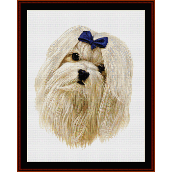 Maltese pdf cross stitch pattern