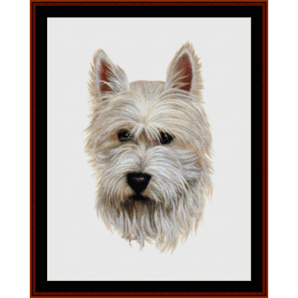 Westie pdf cross stitch pattern