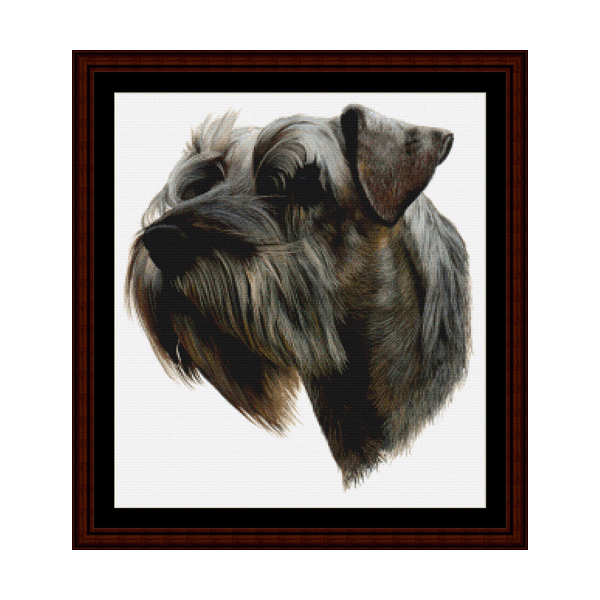 Schnauzer II cross stitch pattern