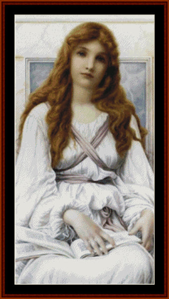 La Pensierpsa II - Henry Ryland cross stitch pattern